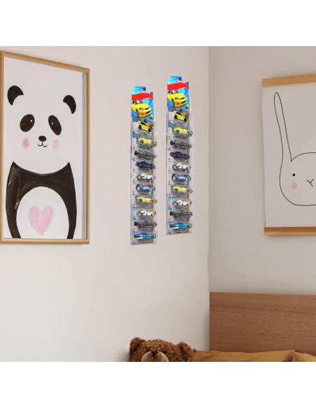 Paquete de 5 estuches de exhibición acrílicos para coches YEXEXINM