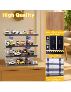 Estuche de exhibición WodGod para coches 1:64 - 4 niveles 2