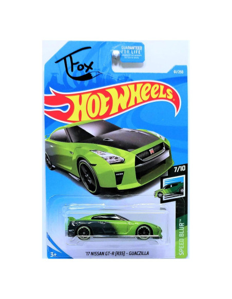 Hot Wheels 2019 Nissan GT-R R35 Guaczilla 1:64 Coleccionable