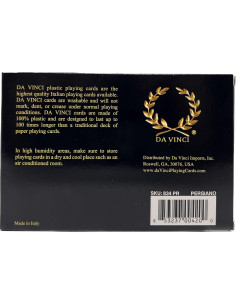 Barajas de Juego DA VINCI Persiano 100% Plástico Set 2 2