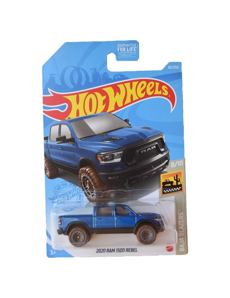 Auto a Escala Hot Wheels Ram 1500 Rebel Azul 1:64