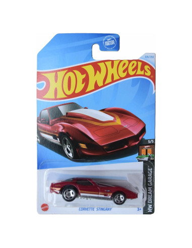 Hot Wheels Corvette Stingray 2021 - Coche de Juguete Rojo