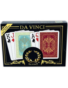 Barajas de Juego DA VINCI 100% Plástico Jumbo Póker 2