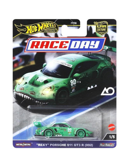 Colección de coches de carrera Hot Wheels - 5 modelos de metal
