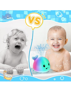 Juguete de baño Ballena Gigilli con luces y rociador 6-14 meses 2