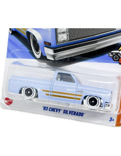 Hot Wheels Chevy Silverado 1983 Azul 1:64 Diecast Coleccionable 2