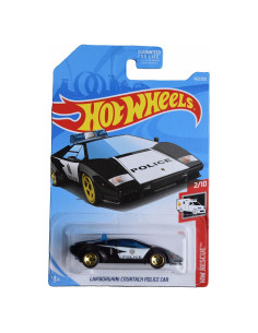 Hot Wheels Lamborghini Countach Coche Policía Escala 1:64