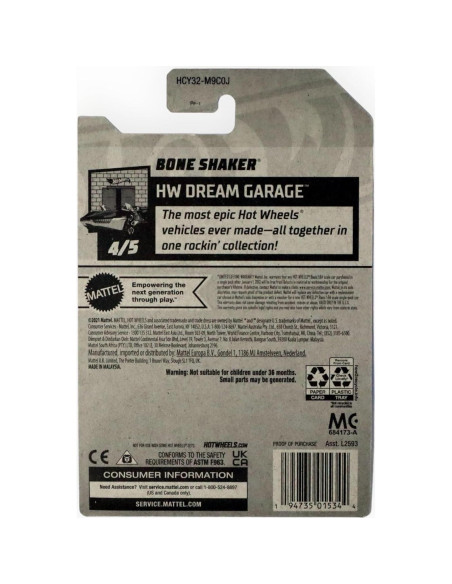 Hot Wheels Garaje de Sueños Zamac Bone Shaker 1:64