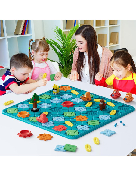 Juego de Mesa Educativo STEM Azul - STEM MATCH 200 Desafíos