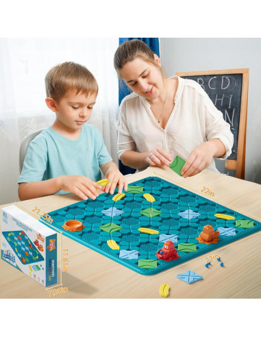 Juego de Mesa Educativo STEM Azul - STEM MATCH 200 Desafíos