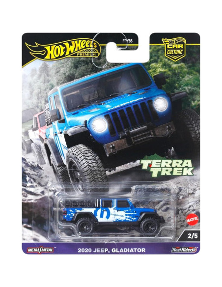 Set de 5 Autos Off-Road Hot Wheels Terra Trek - Hummer, Jeep, Datsun, Toyota, Mitsubishi
