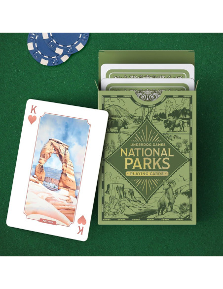 Cartas de Juego Parque Nacional Underdog Games | 52 Piezas Cartas de Juego Parque Nacional Underdog Games | 52 Piezas