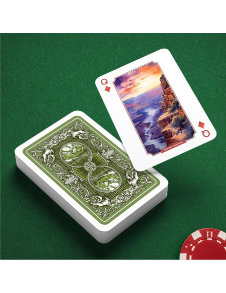 Cartas de Juego Parque Nacional Underdog Games | 52 Piezas Cartas de Juego Parque Nacional Underdog Games | 52 Piezas