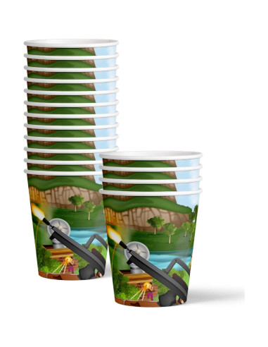 Juego de Vajilla Desechable Cumpleaños Galore para 16 - Fortnite