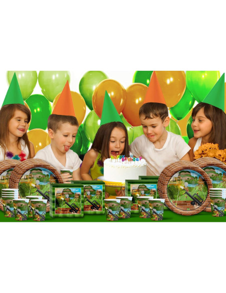 Juego de Vajilla Desechable Cumpleaños Galore para 16 - Fortnite Juego de Vajilla Desechable Cumpleaños Galore para 16 - Fortnite