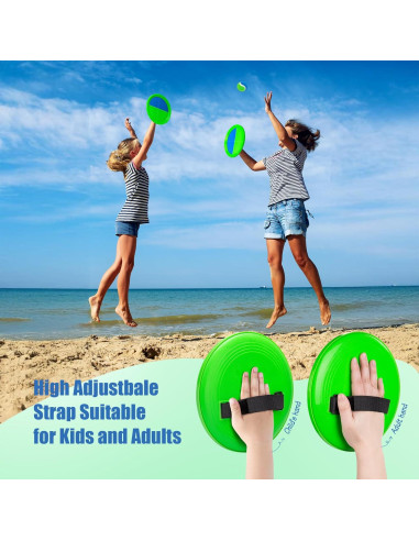 Juego de Lanzar y Atrapar PlayZap - Set de 4 Palas y Pelotas