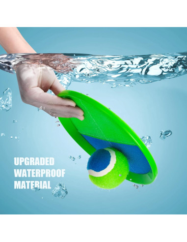 Juego de Lanzar y Atrapar PlayZap - Set de 4 Palas y Pelotas