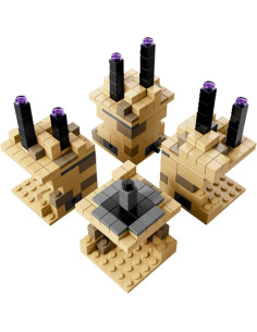 LEGO Minecraft Micro World El Fin 21107 10cm Dragón y Enderman 2