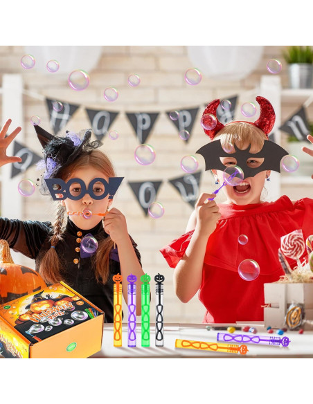 Paquete de 60 Varitas de Burbujas Halloween YBSOP 10.9 cm