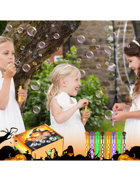 Paquete de 60 Varitas de Burbujas Halloween YBSOP 10.9 cm