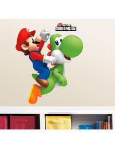 Calcomanías de Pared RoomMates Yoshi y Mario 58 x 81 cm 2