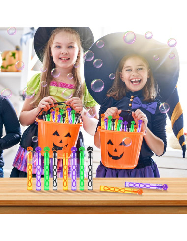 Paquete de 60 Varitas de Burbujas Halloween YBSOP 10.9 cm