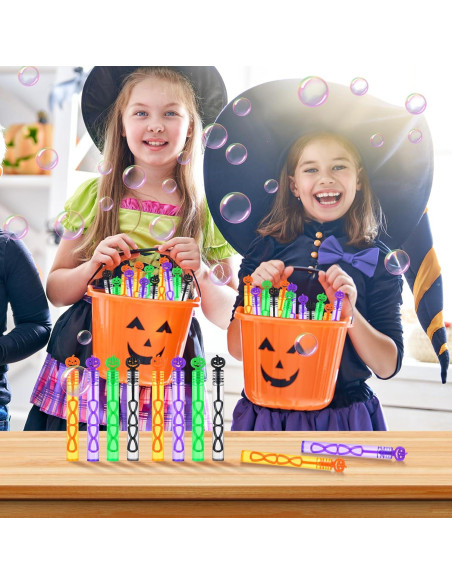 Paquete de 60 Varitas de Burbujas Halloween YBSOP 10.9 cm