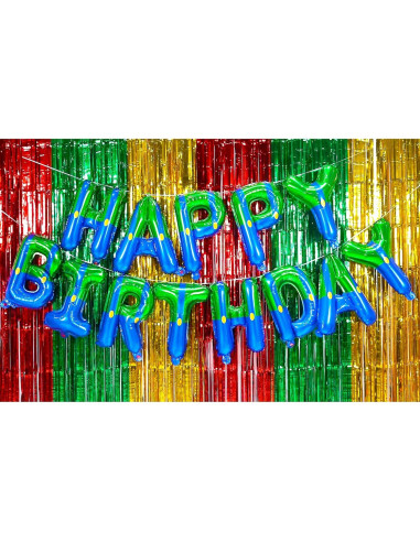 Kit de Decoración de Fiesta de Cumpleaños GoGoGoodie Super Bros 118 Piezas