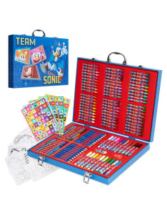 Kit de Dibujo Sonic The Hedgehog 137 Piezas Estuche Arte