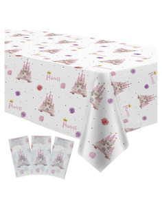Mantel Desechable Princesa HIPVVILD 137x274 cm - Paquete de 3