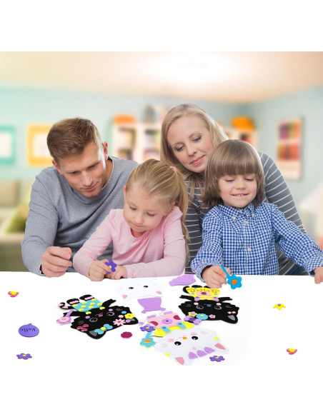 Kit de Manualidades de Espuma VKPI para Gatos - 4 Piezas