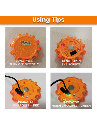 Luces de Emergencia LED Ecoangel USB-C 3PACK Recargables