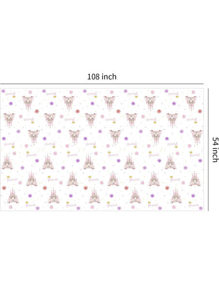 Mantel Desechable Princesa HIPVVILD 137x274 cm - Paquete de 3