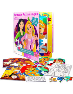 Paquete de Rompecabezas de Princesas Disney 5 Piezas 200+ Pcs 2