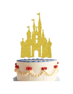 Adorno de Pastel de Castillo WFKLDF para Cumpleaños de Princesa