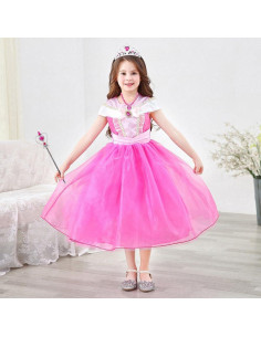Disfraz de Princesa Aurora Yosbabe con Accesorios para Niñas 2