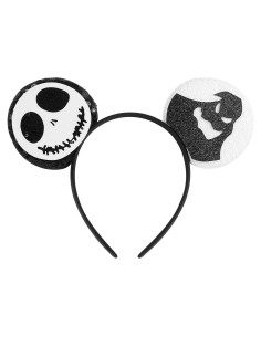 Diadema de orejas de ratón brillante YUNISS para Halloween
