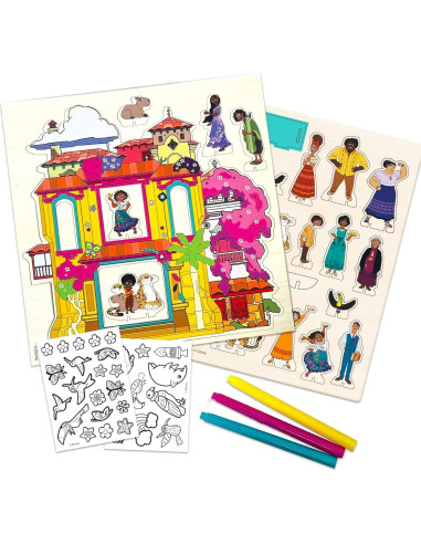 Juego de Actividades de Madera Disney Casita Encanto - 101 Piezas