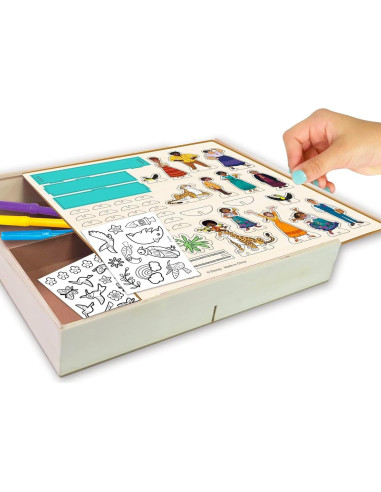 Juego de Actividades de Madera Disney Casita Encanto - 101 Piezas