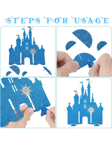 Centro de Mesa Castillo Congelado 5 Piezas C L Cooper Life