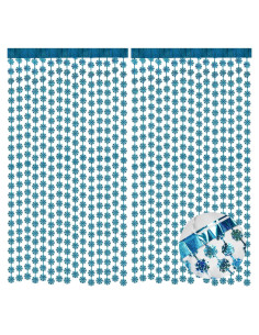 Cortinas de Flecos de Aluminio BRAVESHINE 0.97x2.01m Azules