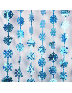 Cortinas de Flecos de Aluminio BRAVESHINE 0.97x2.01m Azules 2