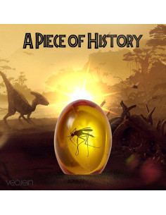 Mosquito en Ámbar 2D VEOJEIN - Sujetapapeles Coleccionable 2