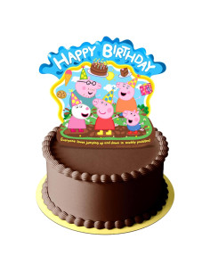 Adorno de Pastel Peppa Pig 23 cm - Decoraciones de Cumpleaños