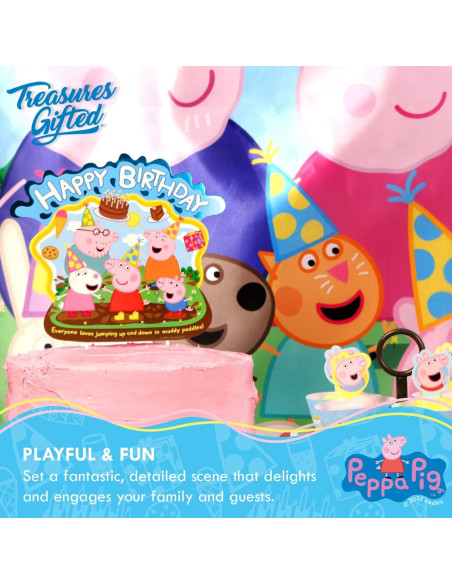 Adorno de Pastel Peppa Pig 23 cm - Decoraciones de Cumpleaños