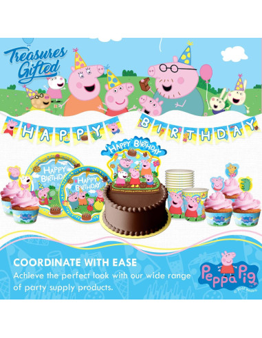 Adorno de Pastel Peppa Pig 23 cm - Decoraciones de Cumpleaños