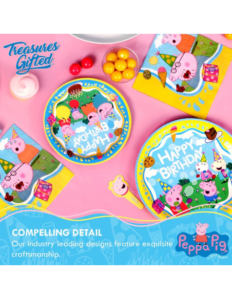 Adorno de Pastel Peppa Pig 23 cm - Decoraciones de Cumpleaños