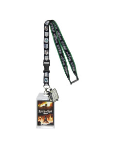 Porta Credencial Reversible Bioworld Attack On Titan con Charm