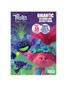 Libro para Colorear DreamWorks Trolls World Tour 192 Páginas