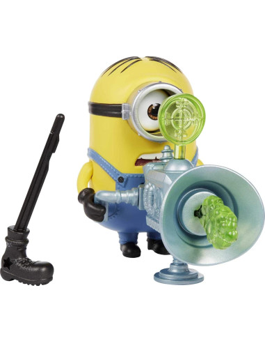 Figura de Acción Minions Stuart Hablante con Caño de Pedos